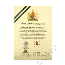 RRW Royal Regiment Of Wales Oath Of Allegiance Certificate